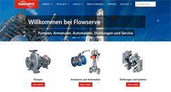 Desktop Screenshot of flowserve.de