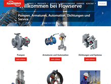 Tablet Screenshot of flowserve.de